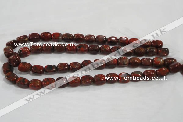 CNG719 15.5 inches 10*14mm nuggets brecciated jasper beads wholesale