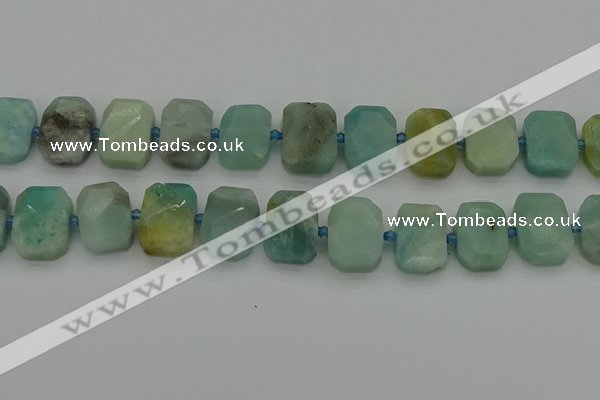CNG7201 15.5 inches 13*18mm - 15*20mm faceted freeform amazonite beads