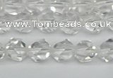 CNG7210 15.5 inches 6mm faceted nuggets white crystal beads