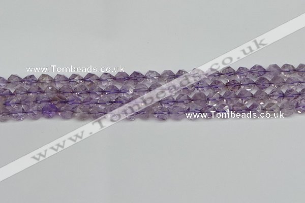 CNG7215 15.5 inches 6mm faceted nuggets amethyst beads wholesale