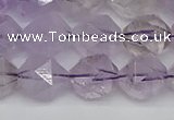 CNG7218 15.5 inches 12mm faceted nuggets amethyst beads wholesale