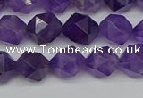 CNG7221 15.5 inches 8mm faceted nuggets amethyst gemstone beads