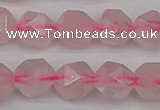 CNG7228 15.5 inches 12mm faceted nuggets rose quartz beads