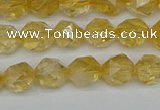 CNG7236 15.5 inches 8mm faceted nuggets citrine beads wholesale