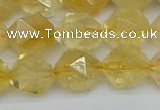 CNG7238 15.5 inches 12mm faceted nuggets citrine beads wholesale