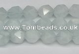 CNG7260 15.5 inches 6mm faceted nuggets aquamarine beads