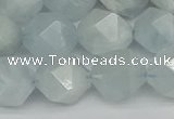 CNG7263 15.5 inches 12mm faceted nuggets aquamarine beads