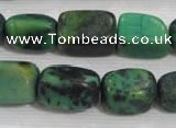 CNG727 15.5 inches 15*20mm nuggets pine turquoise beads wholesale