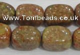 CNG728 15.5 inches 15*18mm nuggets New unakite beads wholesale