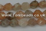 CNG7291 15.5 inches 8mm faceted nuggets moonstone beads