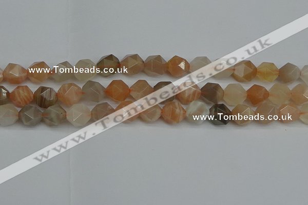 CNG7293 15.5 inches 12mm faceted nuggets moonstone beads