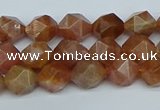 CNG7295 15.5 inches 6mm faceted nuggets sunstone beads