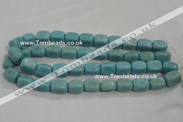 CNG730 15.5 inches 15*18mm nuggets synthetic turquoise beads wholesale