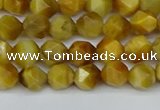 CNG7305 15.5 inches 6mm faceted nuggets golden tiger eye beads