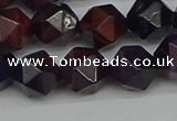 CNG7317 15.5 inches 10mm faceted nuggets purple tiger eye beads