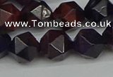 CNG7318 15.5 inches 12mm faceted nuggets purple tiger eye beads