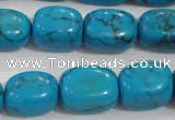 CNG732 15.5 inches 13*18mm nuggets synthetic turquoise beads wholesale