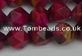 CNG7323 15.5 inches 12mm faceted nuggets red tiger eye beads