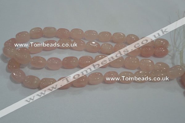 CNG734 15.5 inches 12*18mm nuggets rose quartz beads wholesale