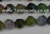 CNG7341 15.5 inches 8mm faceted nuggets Indian agate beads