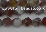 CNG7345 15.5 inches 6mm faceted nuggets botswana agate beads