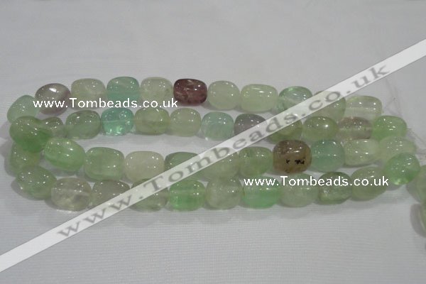 CNG736 15.5 inches 13*18mm nuggets fluorite beads wholesale