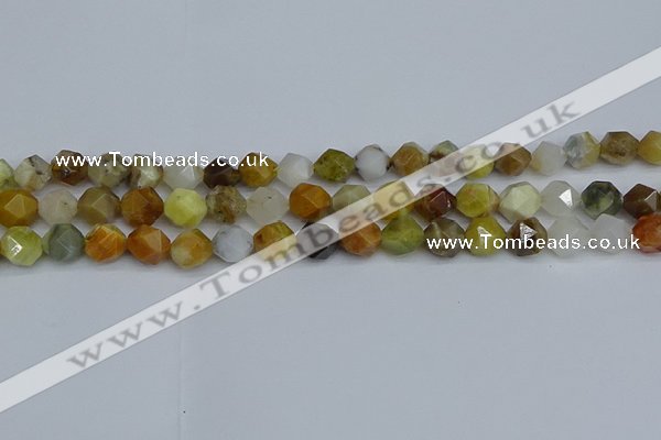 CNG7371 15.5 inches 8mm faceted nuggets mixed opal beads