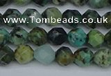 CNG7385 15.5 inches 6mm faceted nuggets African turquoise beads