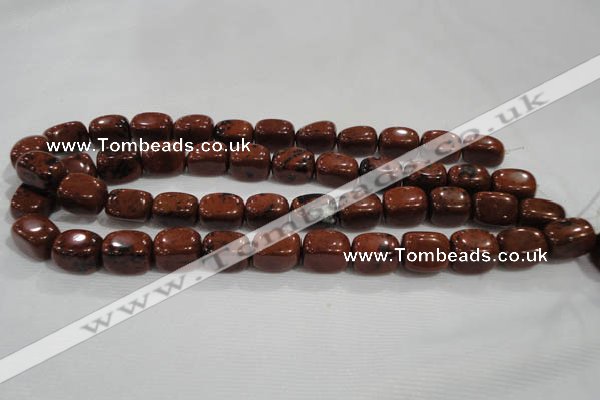 CNG741 15.5 inches 12*16mm nuggets mahogany obsidian beads wholesale