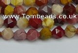 CNG7425 15.5 inches 6mm faceted nuggets mookaite beads