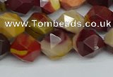 CNG7427 15.5 inches 10mm faceted nuggets mookaite beads