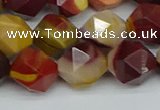 CNG7428 15.5 inches 12mm faceted nuggets mookaite beads