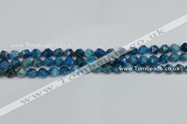 CNG7430 15.5 inches 6mm faceted nuggets apatite gemstone beads