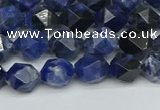 CNG7435 15.5 inches 6mm faceted nuggets sodalite gemstone beads