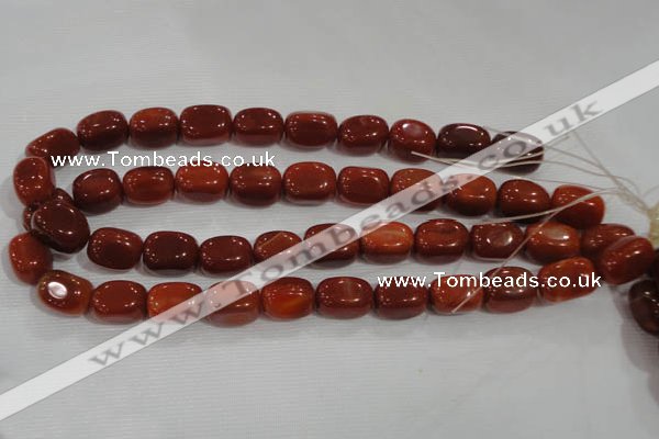 CNG747 15.5 inches 13*18mm nuggets red agate beads wholesale