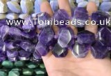 CNG7473 15.5 inches 18*25mm - 20*28mm faceted freeform amethyst beads