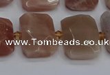 CNG7476 15.5 inches 18*25mm - 20*28mm faceted freeform sunstone beads