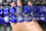 CNG7481 15.5 inches 18*25mm - 20*28mm faceted freeform lapis lazuli beads