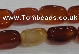 CNG751 15.5 inches 12*20mm nuggets red agate beads wholesale