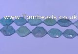 CNG7512 15.5 inches 25*35mm - 30*40mm faceted freeform amazonite beads