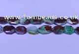 CNG7518 25*35mm - 30*40mm faceted freeform australia chrysoprase beads