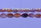 CNG7528 18*25mm - 25*35mm faceted freeform red Botswana agate beads