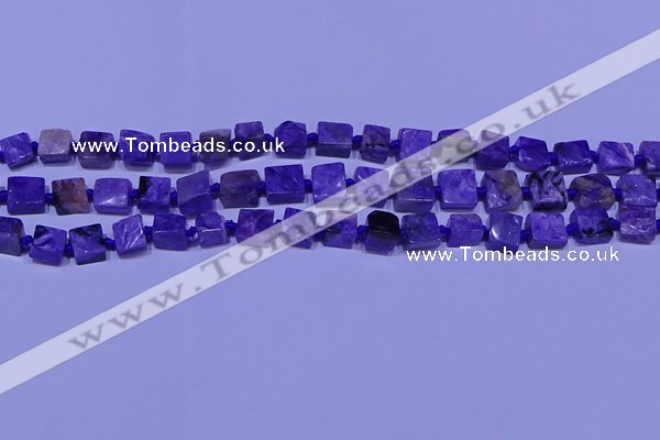 CNG7546 15.5 inches 6*8mm - 10*12mm freeform charoite beads