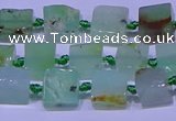 CNG7548 6*8mm - 10*12mm freeform Australia chrysoprase beads