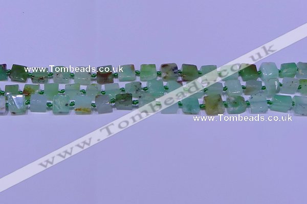 CNG7548 6*8mm - 10*12mm freeform Australia chrysoprase beads