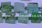 CNG7549 12*14mm - 14*15mm freeform Australia chrysoprase beads