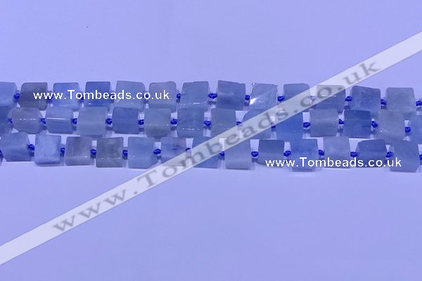 CNG7551 15.5 inches 12*14mm - 14*15mm freeform aquamarine beads