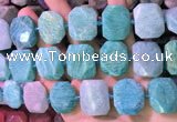 CNG7580 15.5 inches 18*25mm - 20*28mm faceted freeform amazonite beads