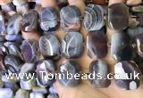 CNG7581 18*25mm - 20*28mm faceted freeform Botswana agate beads