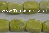 CNG761 15.5 inches 15*20mm nuggets lemon jade beads wholesale